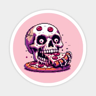 Skull Pizza Magnet